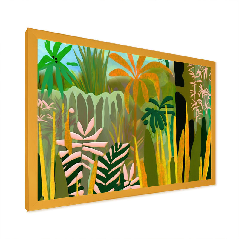 «Blossoming and Vibrant Jungle Flora III», reproduction sur toile, H 24 po x l 32 po x P 1 po