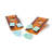 1' x 1' Viva Sol Solid Wood Cornhole Board with Carrying Case