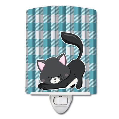Little Cat Kitten Ceramic Night Light