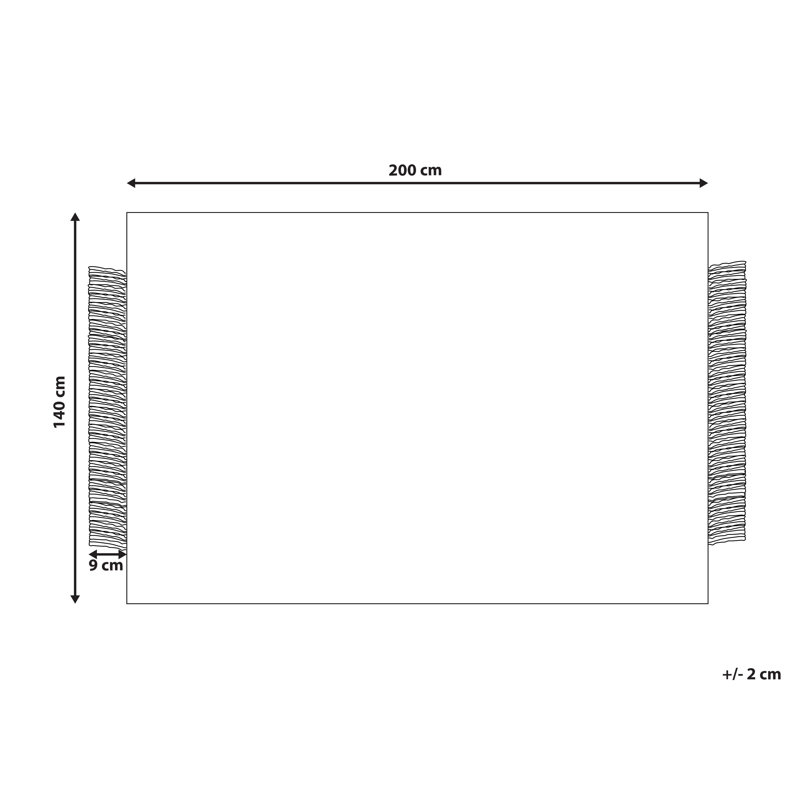 Ward Hand Woven Area Rug, Rectangle 140 x 200cm