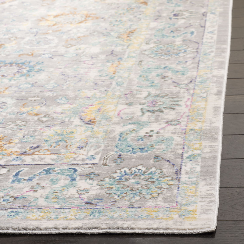 Kashief Performance Oriental Rug, Square 6'7"