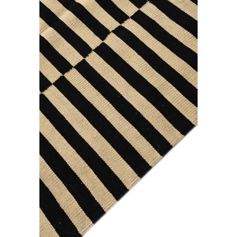 Tapis noir et blanc Orta