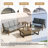 Shweta 4-Piece Outdoor Conversation Set, Perfect For Entertaining With Included Tables-478362351-478362336-478403615