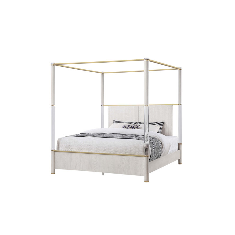 Malco Queen Oak Four Post Bed
