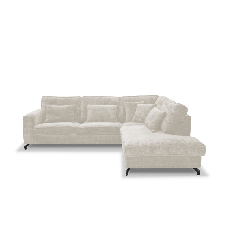 5 Seater Chaise End Sofa, Right Hand Facing, Cream