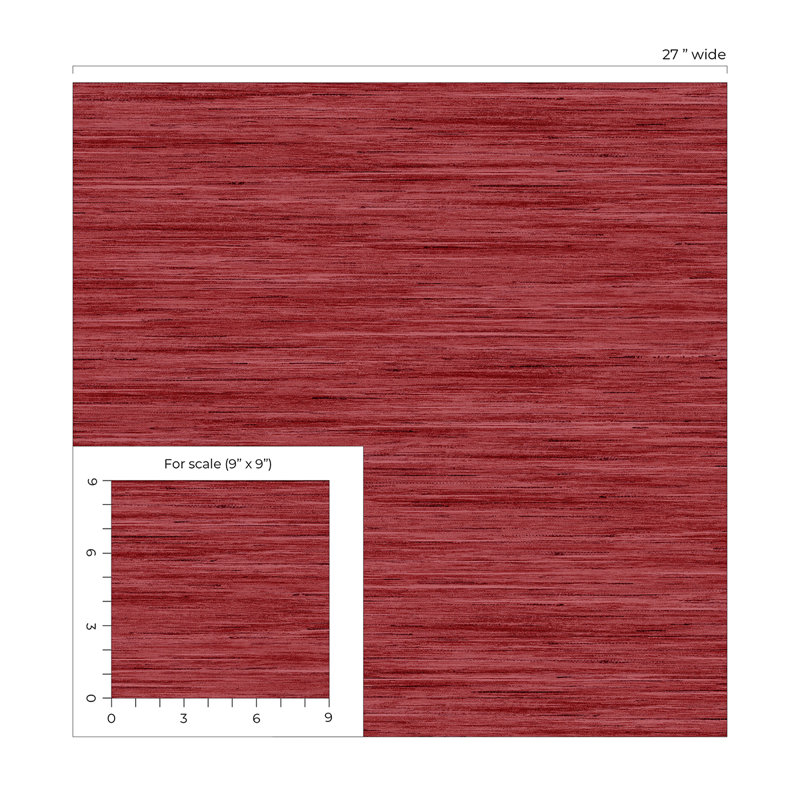 Rouleau de papier peint embossé 3D L 27 pi x l 27 po Arnod, Rubis