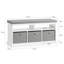 Carvalho Polyester Upholstered Storage Bench-86713060