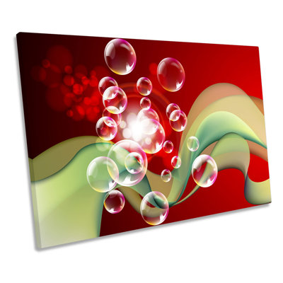 Abstract Bubbles - Wrapped Canvas Print