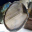 Plaque d'agate décorative sur pied