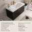 Meuble-lavabo mural 42 po avec lavabo, armoire de rangement flottante avec comptoir en résine de pierre et tiroirs à fermeture en douceur entièrement assemblés-1627649365