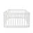 Wood Wood Floor Bed Frame with Fence-262706753