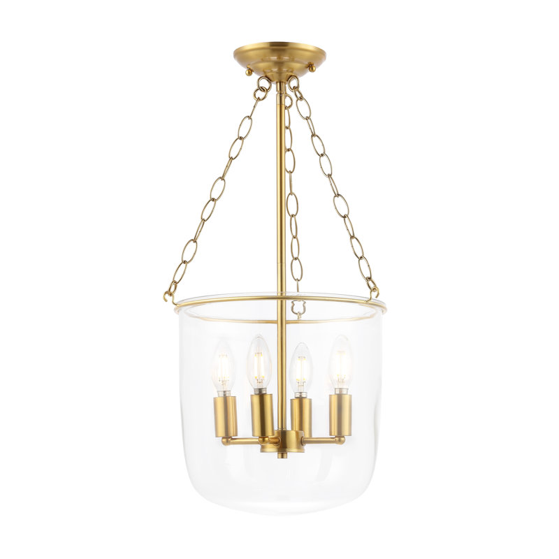 Mellal 4 - Light Dimmable Dome Chandelier