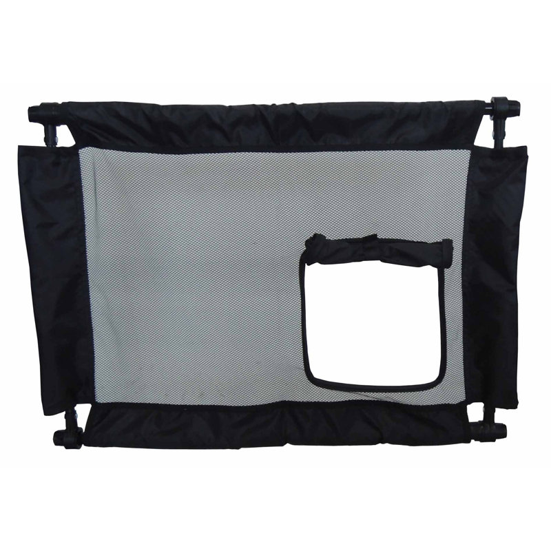Barrière pour chien pliable et réglable, Noir
