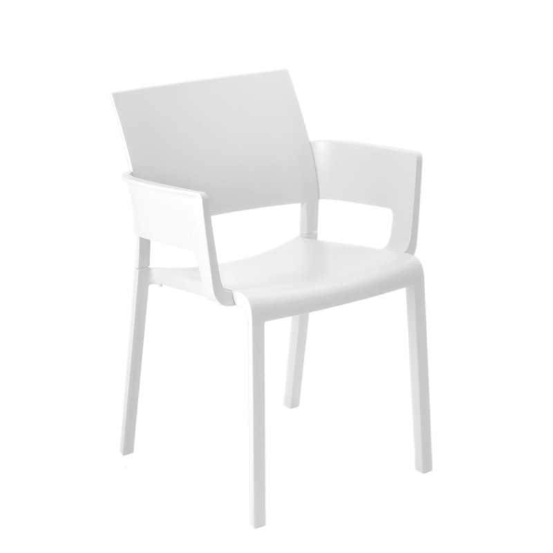 Fiona Outdoor Dining Armchair, White