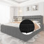 Lit plateforme confortable en mousse avec structure en panneau de fibres à densité moyenne, sans sommier, durable-231990676-231990674