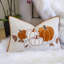 Coussin brodé lombaire citrouille brodé - Coussin décoratif d'automne-128941011