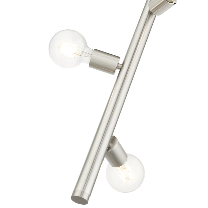 Luminaire suspendu à 3 lumières Jolisha, Nickel brossé