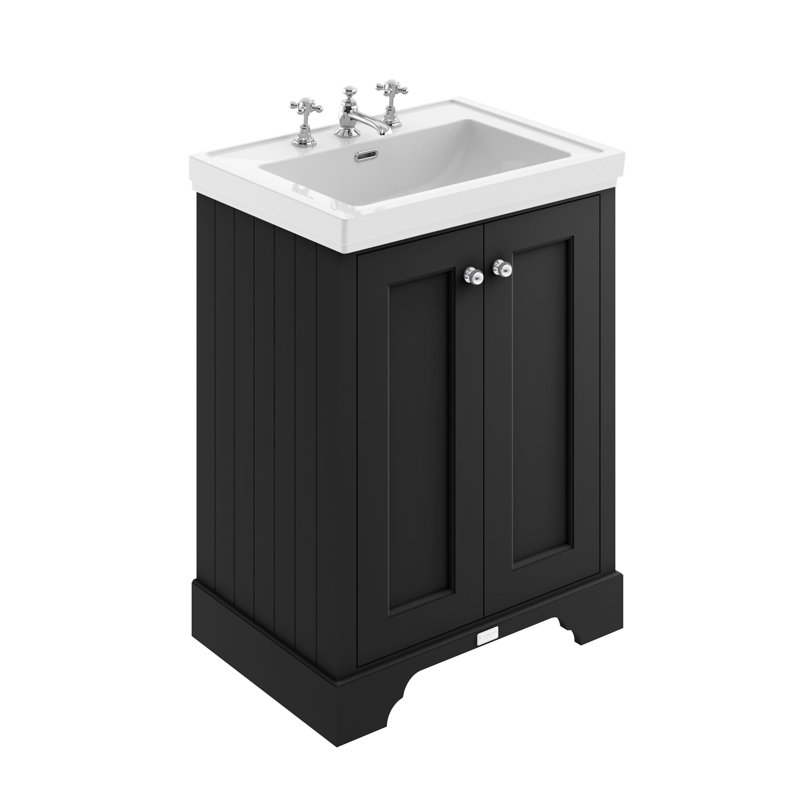 Bayswater 1247 mm Bathroom Vanity, Matt Black