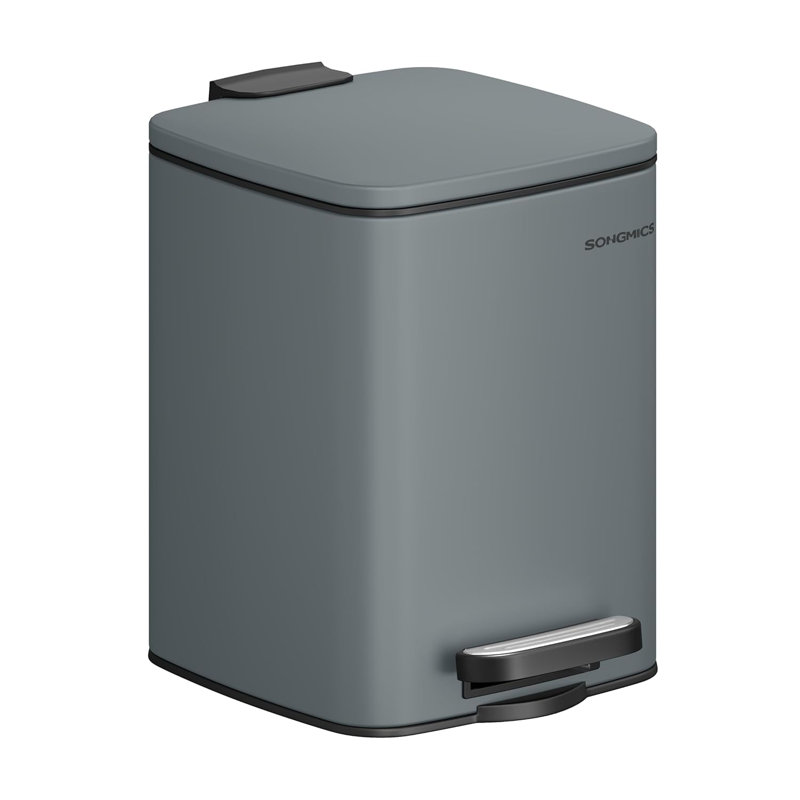 Suhanee Steel Kitchen Trash Can, Grey