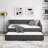 Daybed With Trundle Upholstered Tufted Sofa Bed, With Button On Back And Copper Nail On Waved Shape Arms-1979929905-1979929868