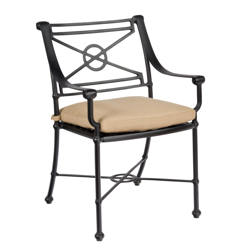 Delphi Outdoor Dining Armchair, Chestnut Brown, Fife Bark