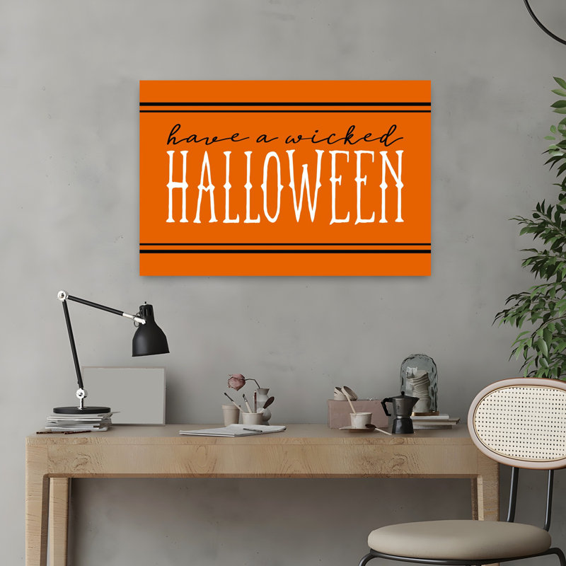 Wicked Halloween, art contemporain abstrait, H 16 po x l 24 po