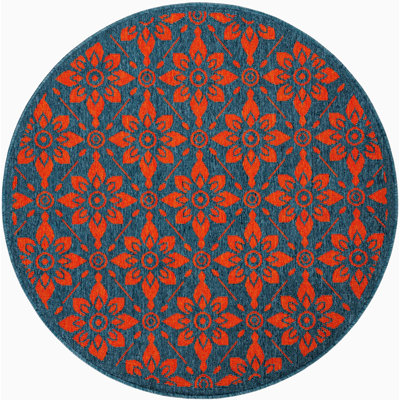 Tapis d'extérieur noir et bleu Aucun