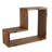 Aitken Hexagon Teak Solid Wood Floating Shelf