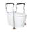 Adjustable Toilet Safety Rail with Padded Armrests - Heavy Duty Aluminum Grab Bar for Seniors & Handicap