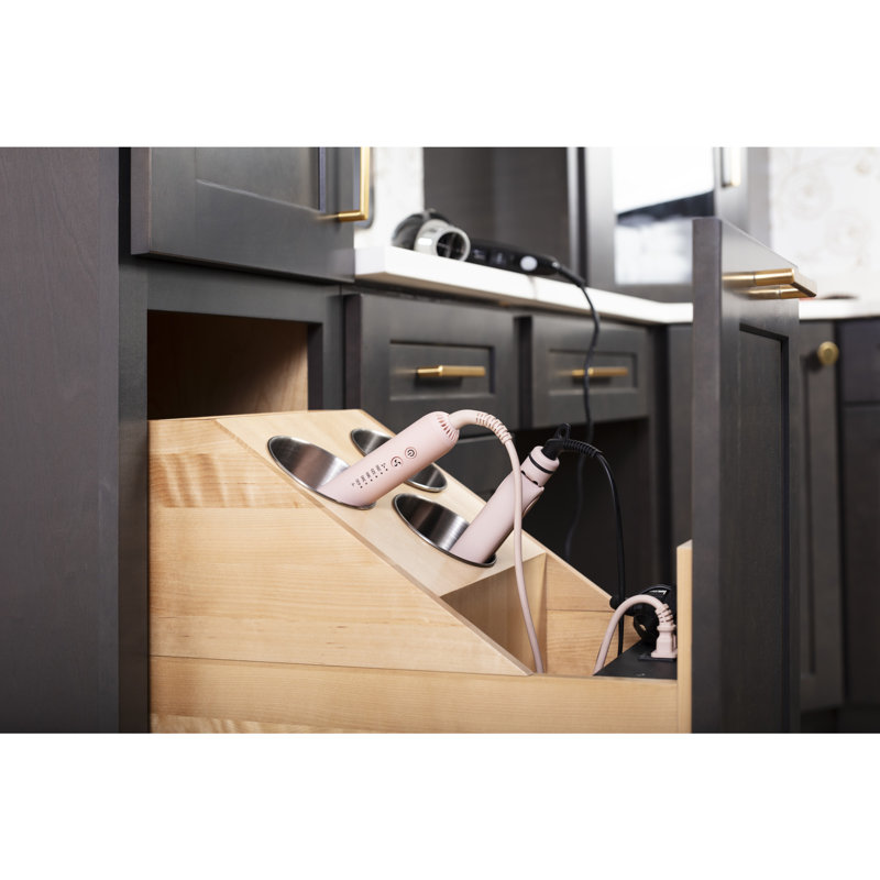 11" "No Wiggle" Powered Vanity Pullout For 15" Standard Full Height Base Cabinet