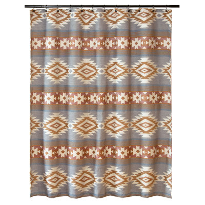 Carstens, Inc. Woven Chenille Shower Curtain 72" x 72", Evening in Tucson