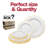 White with Gold Rim Round Blossom Disposable Plastic Dinnerware Value Set - 120 Sets