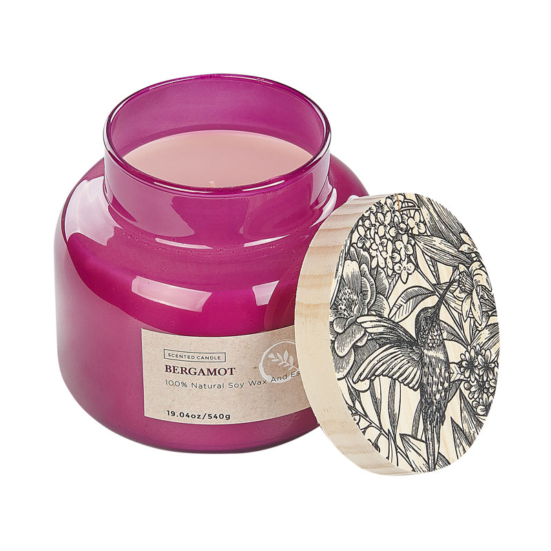 Scented Jar Candle, Purple, Floral/Plant