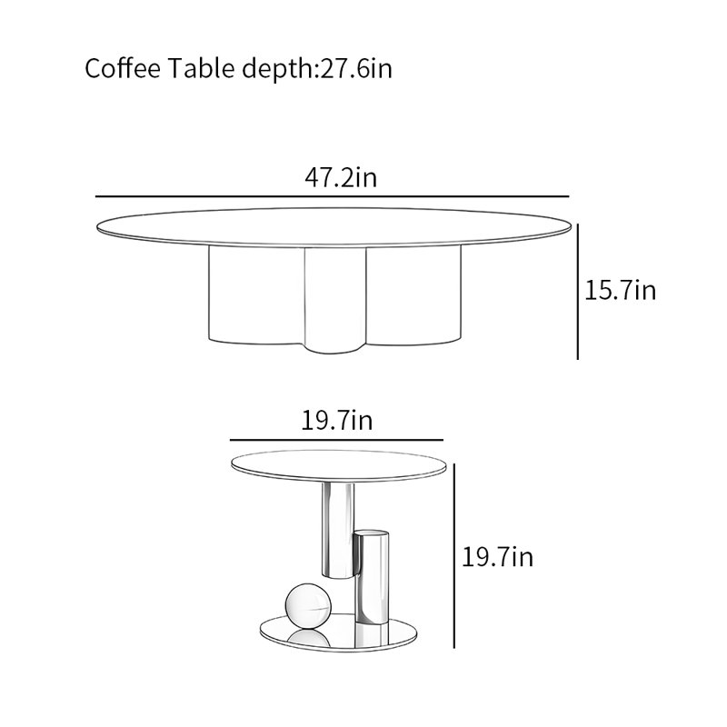 Light luxury modern simple coffee tables