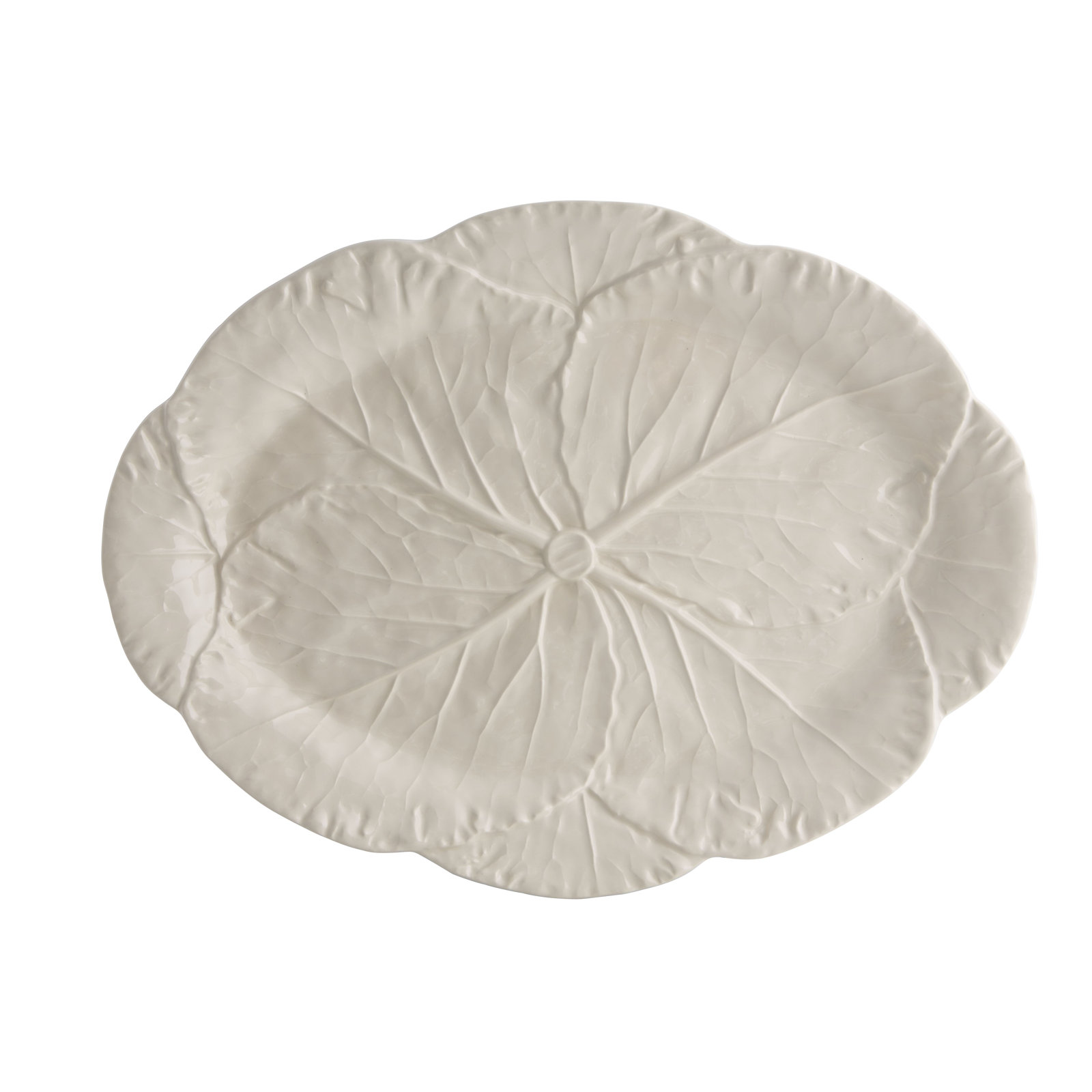 Cabbage Novelty Platter, 1.18" H x 16.93" L x 12.6" W