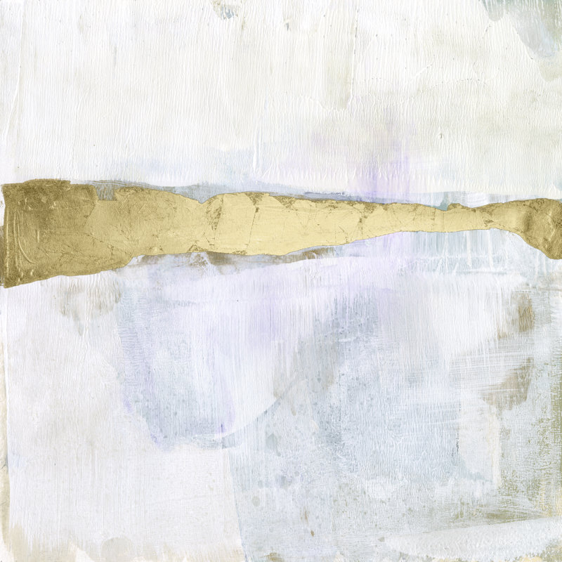Gold Ribbon Horizon I by Jennifer Goldberger - Wrapped Canvas Painting, 76cm H x 76cm W  