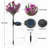 Solar Phalaenopsis Flower Garden Stake Lights Outdoor Waterproof LED Decor for Yard Patio and Lawn