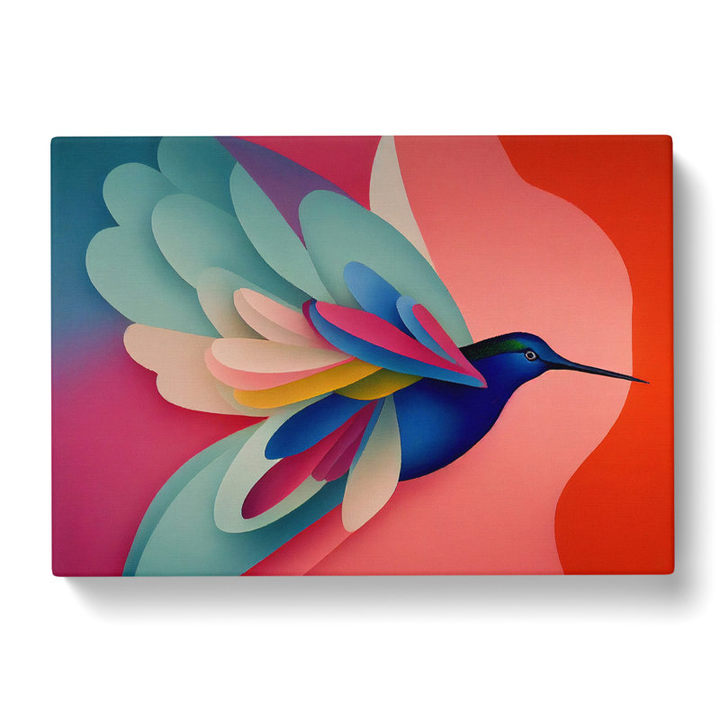 Special Abstract Hummingbird - Wrapped Canvas, 50cm H x 76cm W x 3cm D