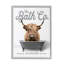«Trinx Bathaign Highland Cow», art de la giclée encadrée par lettré et doublé-754145996-754760147