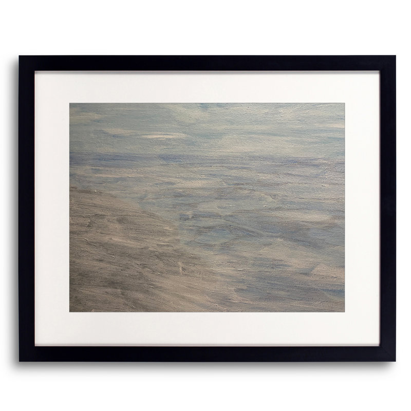 Brouillard par Alicia Lopez - Peinture, Papier avec cadre noir, H 20 po x l 16 po