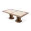Portrait Wide Rectangular Dining Table - Sienna Brown