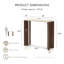Table console Élodie 39 po L aspect travertin-135888038