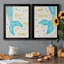 «Mermaid Dream», ensemble de 2 encadrements d'art textuel sur toile-343053022-343053023