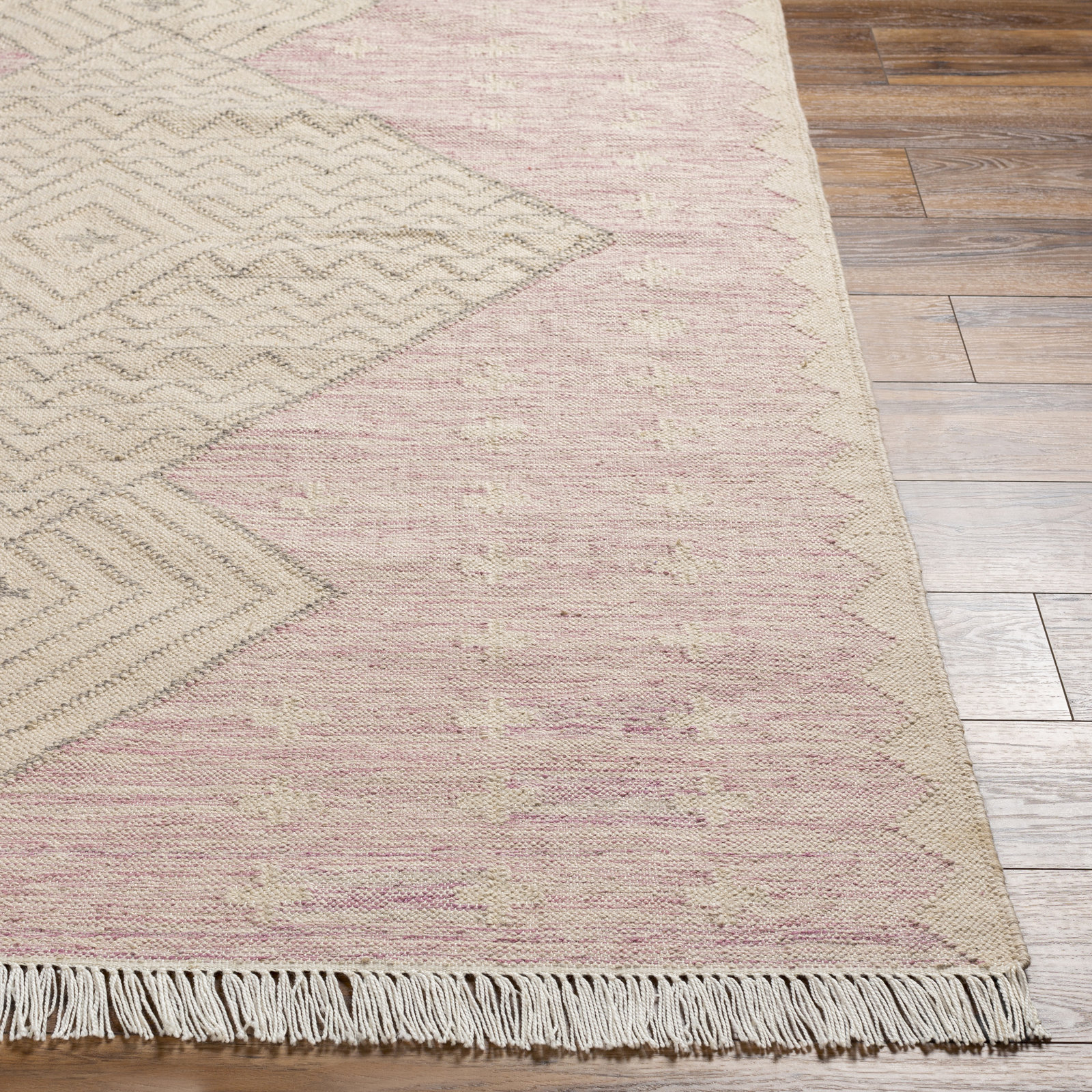 Malti Hand-Woven Geometric Rug, Rectangle 8'10" x 12'