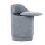 Tabouret de coiffeuse 18 "avec pivot en tissu bleu clair-448122141