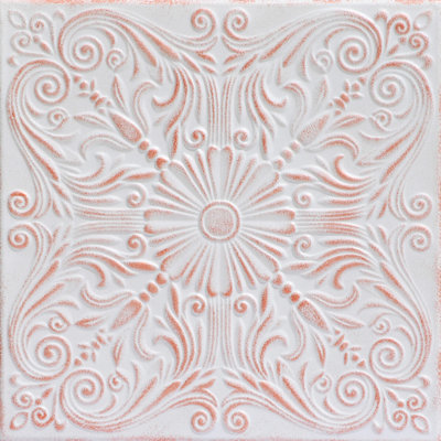 Spanish Silver 1.6 ft. x 1.6 ft. Polystyrene Glue-up Ceiling Tile