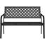Banc de jardin en acier Roselynne-1883338654