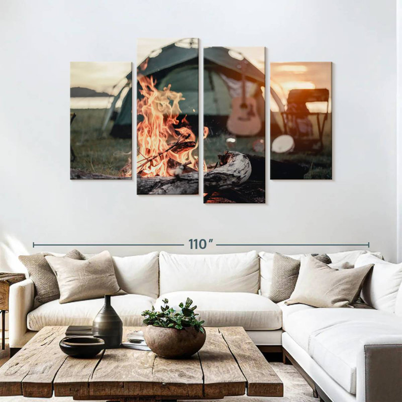 Senne Campfire, 54" H x 84" W