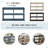 Console Table With 3-Tier Open Storage Spaces-1317981540