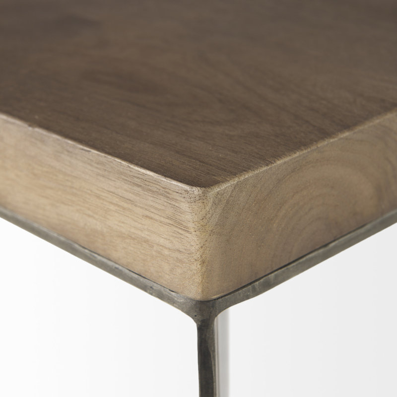 Tables gigognes Tulane, Nickel / brun moyen